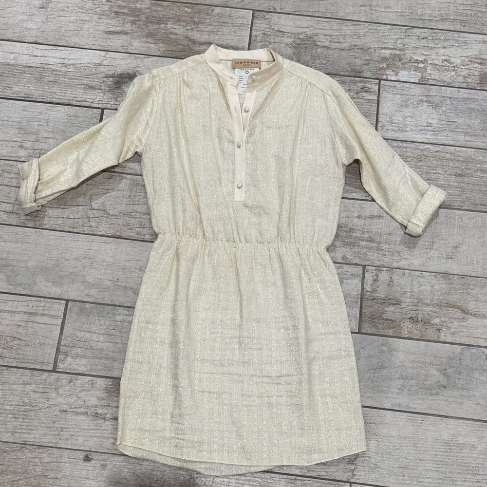 Loris Diran Cream Button-Up Shirt